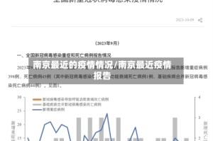 南京最近的疫情情况/南京最近疫情报告