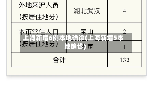 上海新增6例本地确诊(上海新增5本地确诊)-第2张图片