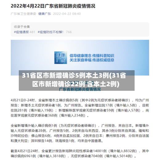 31省区市新增确诊5例本土3例(31省区市新增确诊22例 含本土2例)-第3张图片